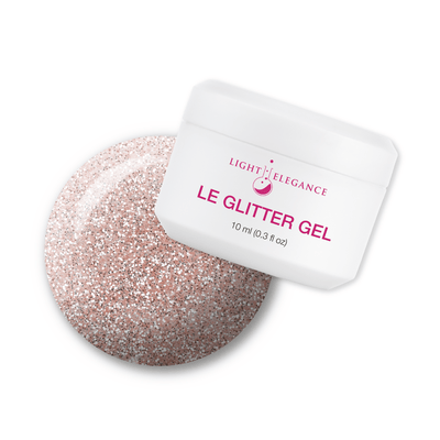 Light Elegance Glitter Gel - Nudie - The Nail Hub