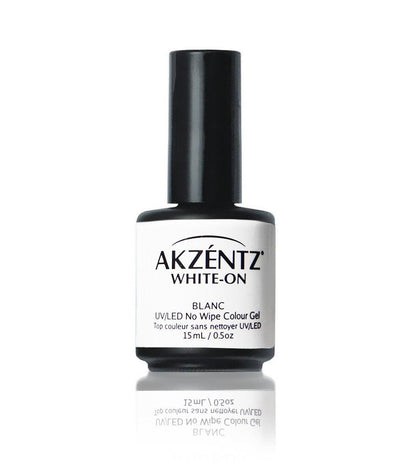 Akzentz White-On No-Cleanse Top Color for Chrome - The Nail Hub