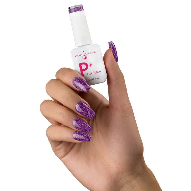 Light Elegance P+ Soak-Off Glitter Gel Polish - Intoxicating (Pre-order)