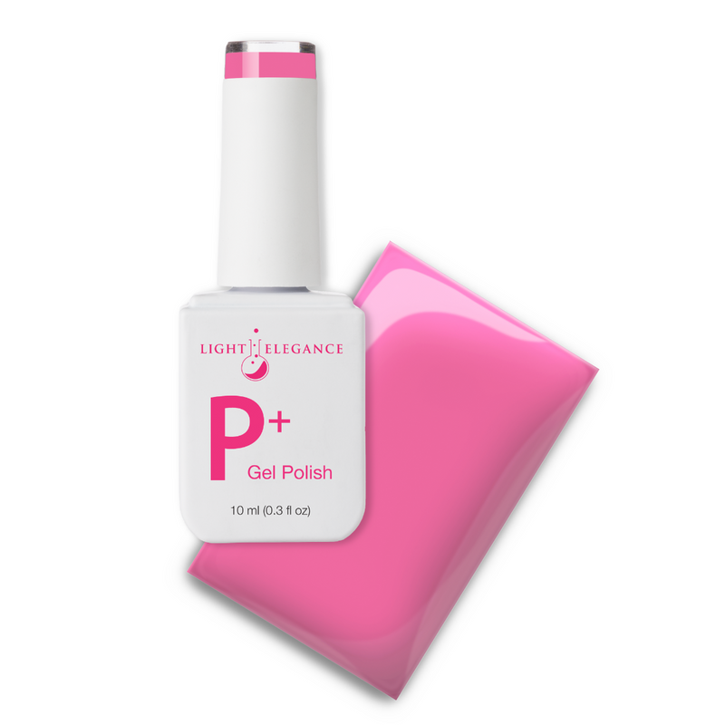 Light Elegance P+ Soak-Off Color Gel Polish - Hot Pink Jelly (PRE-ORDER)