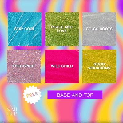 Light Elegance P+ Soak-Off Glitter Gel Polish - Happy Vibes Collection + FREE Base and Top - The Nail Hub