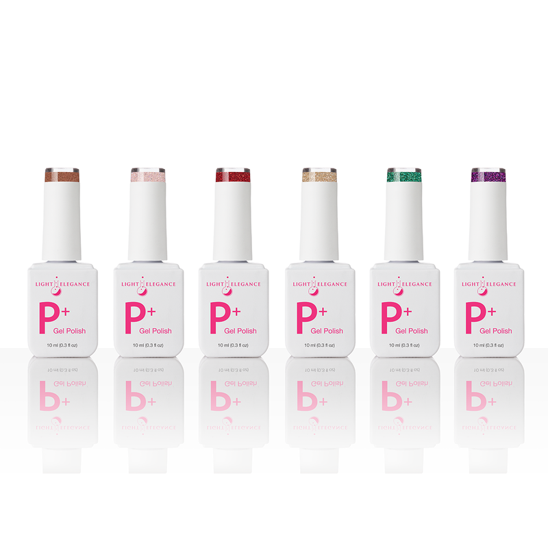 Light Elegance P+ Soak-Off Glitter Gel Polish - Dare to Indulge Collection (Pre-order)