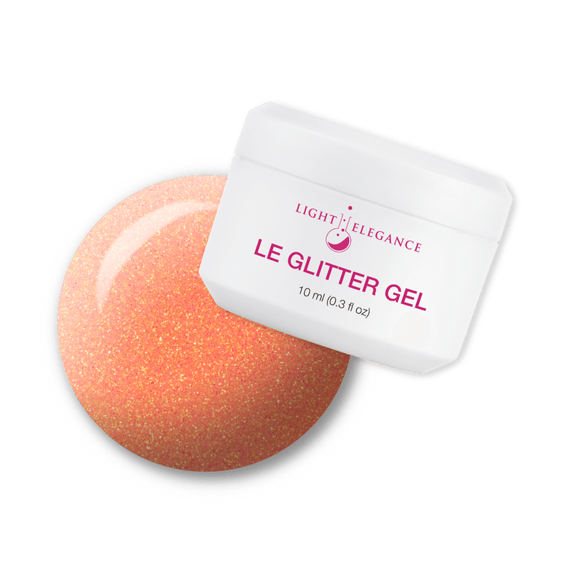Light Elegance Glitter Gel - Orange Crush - The Nail Hub