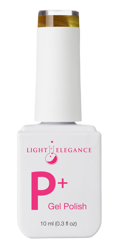 Light Elegance P+ Soak-Off Color Gel Polish - Golden Kitty
