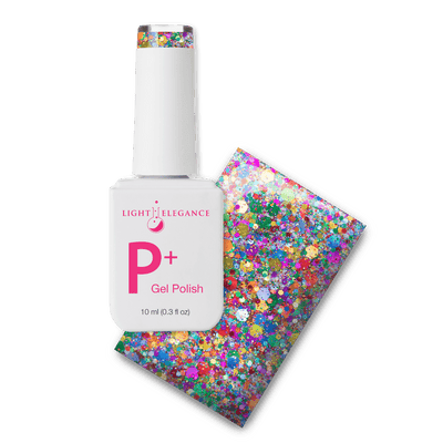 Light Elegance P+ Soak-Off Glitter Gel Polish - Everyone's A Critic - The Nail Hub