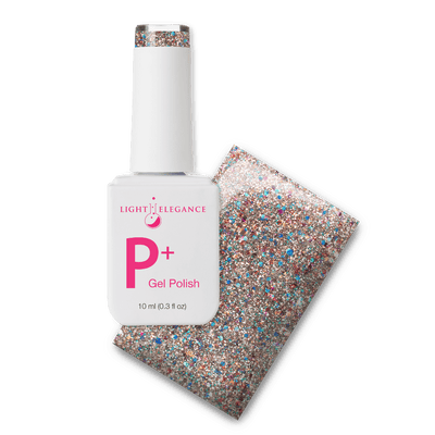 Light Elegance P+ Soak-Off Glitter Gel Polish - The Elvis Pelvis - The Nail Hub