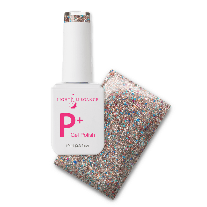 Light Elegance P+ Soak-Off Glitter Gel Polish - The Elvis Pelvis - The Nail Hub
