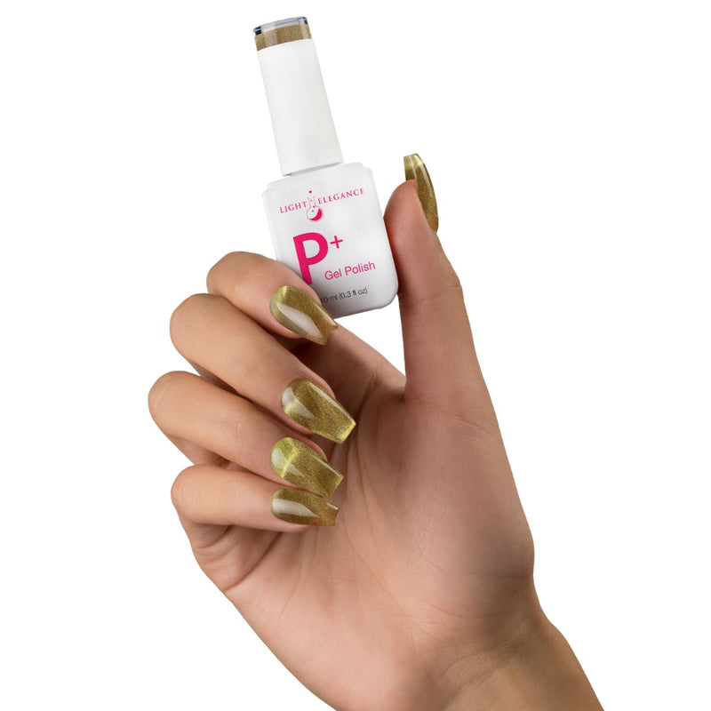 Light Elegance P+ Soak-Off Color Gel Polish - Golden Kitty