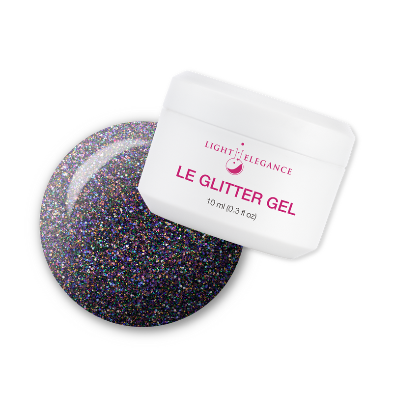 Light Elegance Glitter Gel - Filthy Witch - The Nail Hub