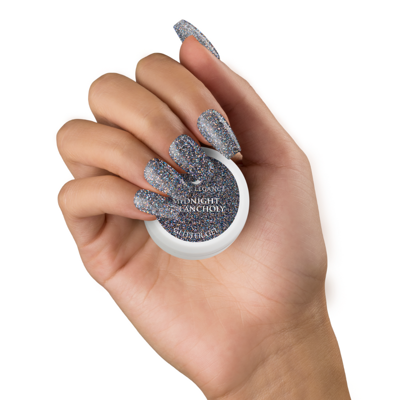 Light Elegance Glitter Gel - Midnight Melancholy - The Nail Hub