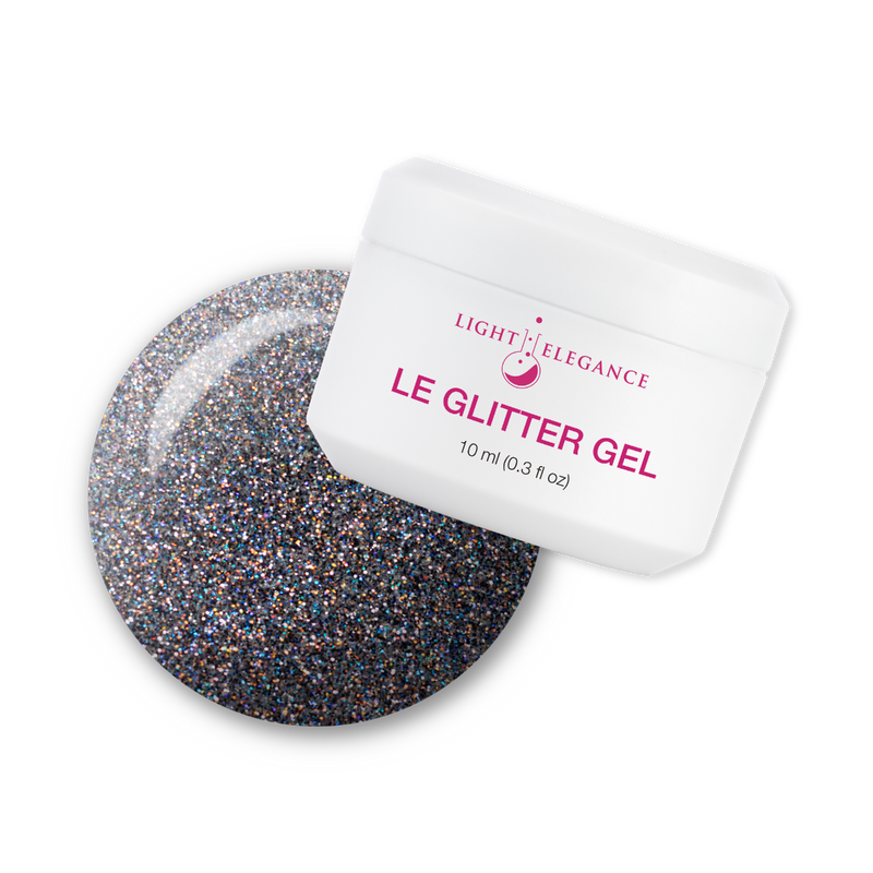 Light Elegance Glitter Gel - Midnight Melancholy - The Nail Hub