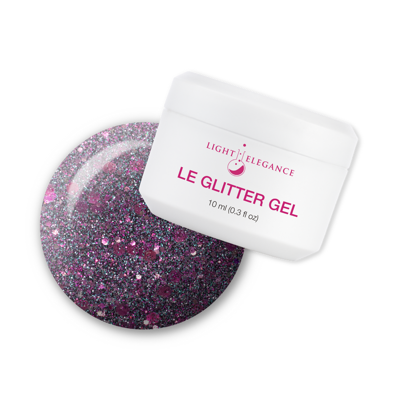 Light Elegance Glitter Gel - Part Time Pessimist - The Nail Hub