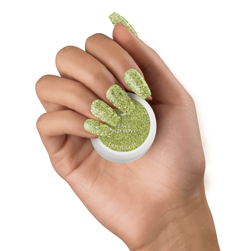 Light Elegance Glitter Gel - Peace and Love - The Nail Hub