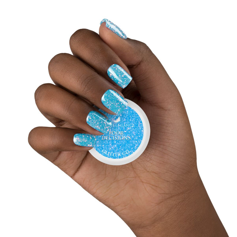Light Elegance Glitter Gel - Poor Decisions - The Nail Hub