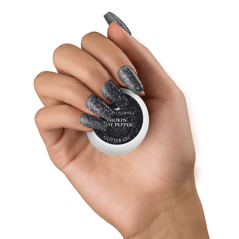 Light Elegance Glitter Gel - Smokin Hot Pepper - The Nail Hub