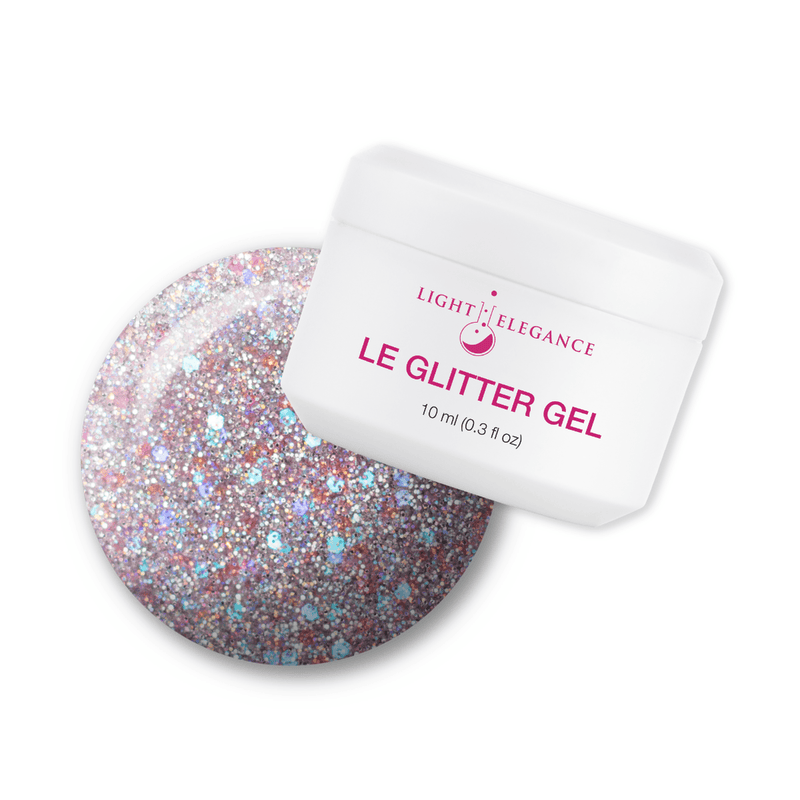 Light Elegance Glitter Gel - Sugar Coated - The Nail Hub
