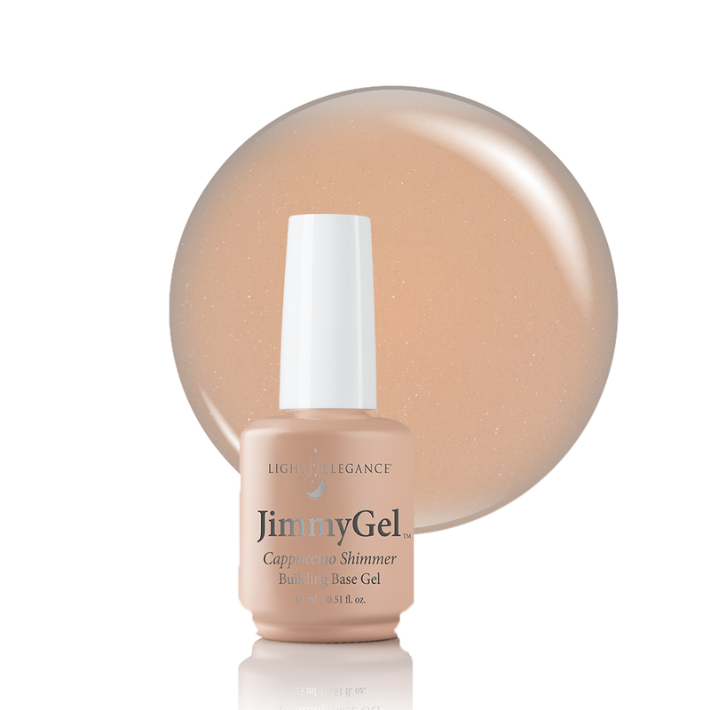Light Elegance JimmyGel Soak-Off Building Base - Cappuccino Shimmer - The Nail Hub
