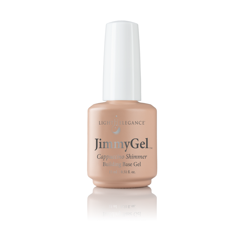 Light Elegance JimmyGel Soak-Off Building Base - Cappuccino Shimmer - The Nail Hub
