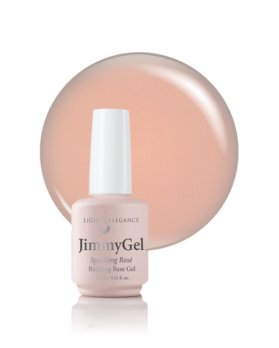 Light Elegance JimmyGel Soak-Off Building Base - Sparkling Rosé - The Nail Hub