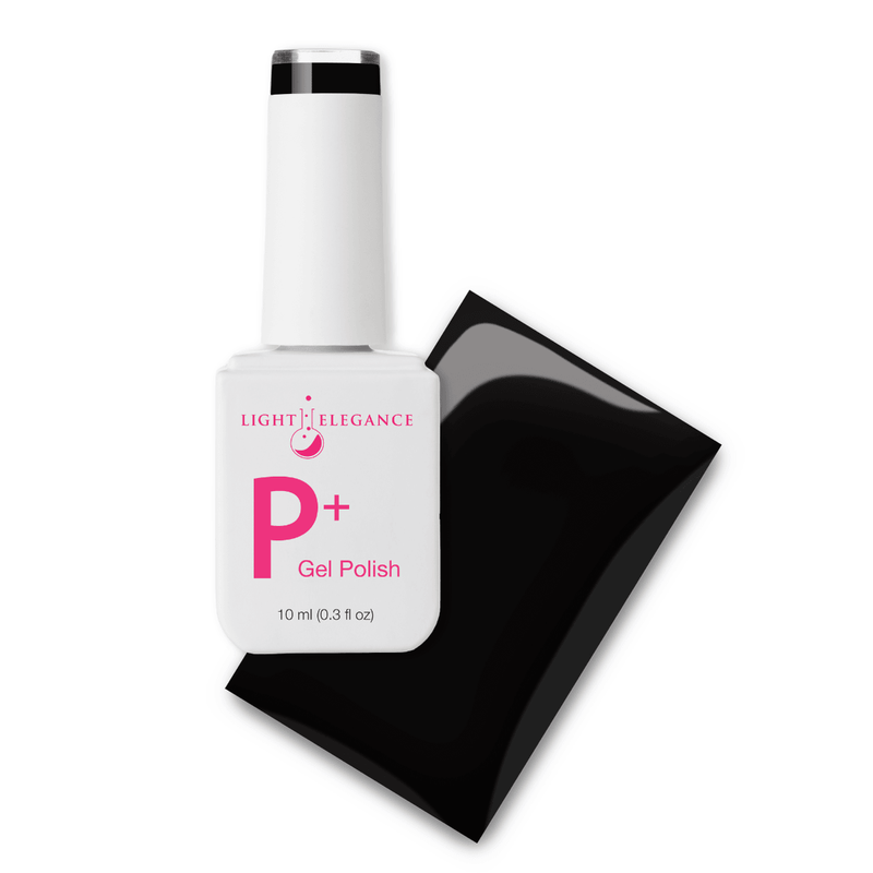 Light Elegance P+ Soak-Off Color Gel Polish - Black Tie - The Nail Hub
