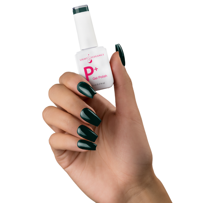 Light Elegance P+ Soak-Off Color Gel Polish - Green with Envy - The Nail Hub