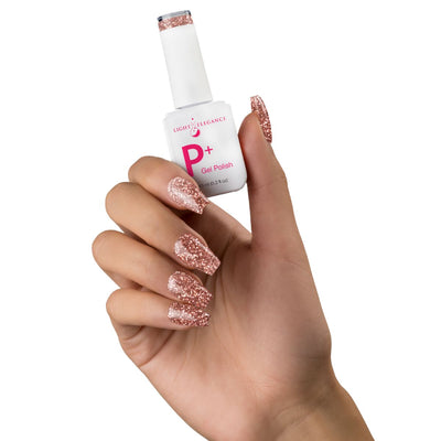Light Elegance P+ Soak-Off Glitter Gel Polish - Champagne Problems - The Nail Hub
