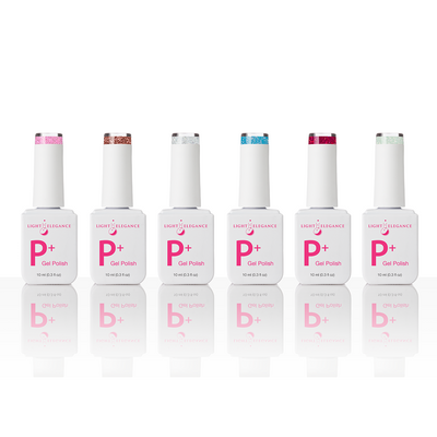Light Elegance P+ Soak-Off Glitter Gel Polish - Girls Night In Collection - The Nail Hub