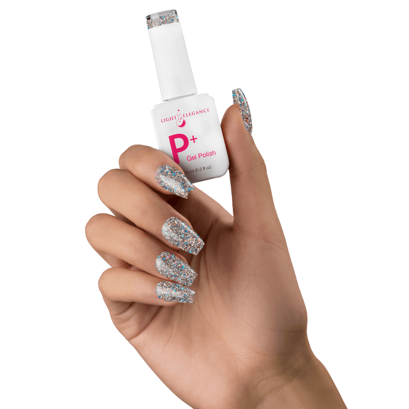 Light Elegance P+ Soak-Off Glitter Gel Polish - The Elvis Pelvis - The Nail Hub