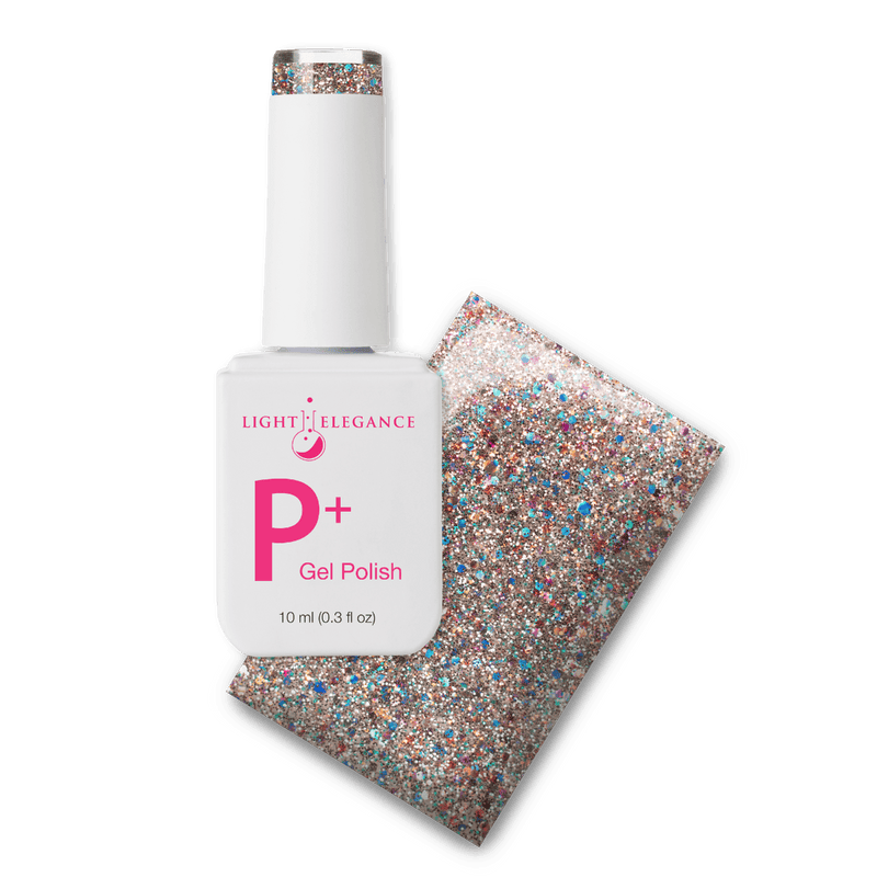 Light Elegance P+ Soak-Off Glitter Gel Polish - The Elvis Pelvis - The Nail Hub
