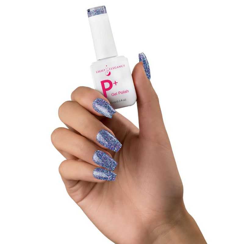 Light Elegance P+ Soak-Off Glitter Gel Polish - Tough Act To Follow - The Nail Hub