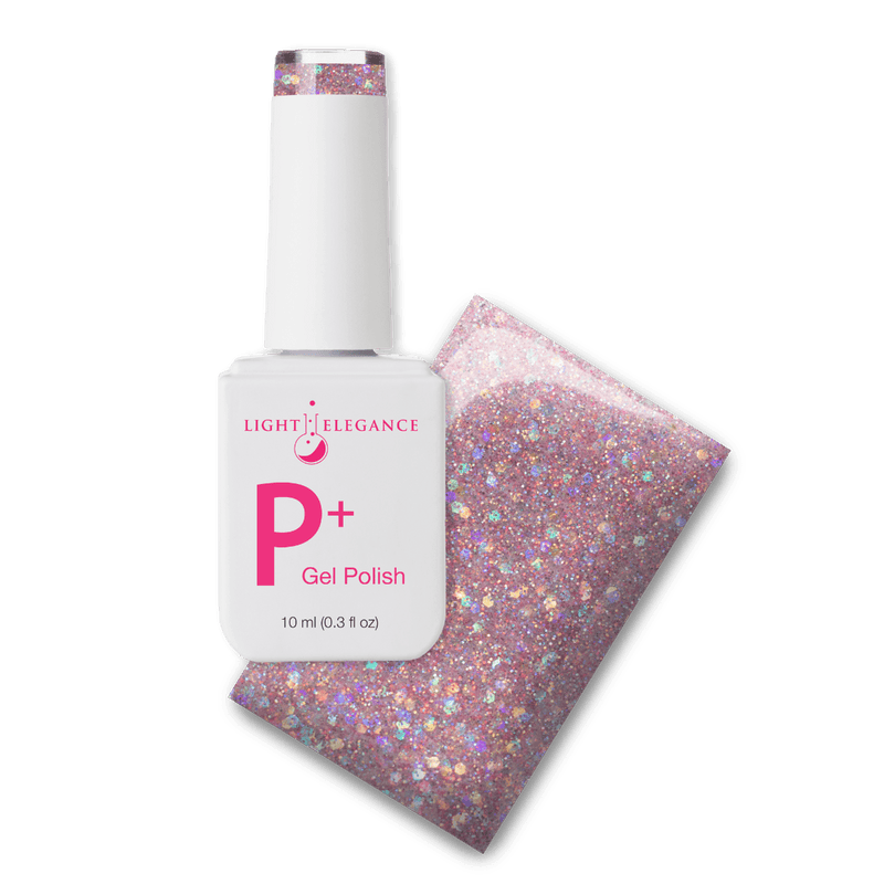 Light Elegance P+ Soak-Off Glitter Gel Polish - Happy Vibes - The Nail Hub