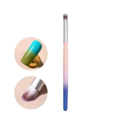 Slanted Brush for Ombré Gel Nail Art - The Nail Hub