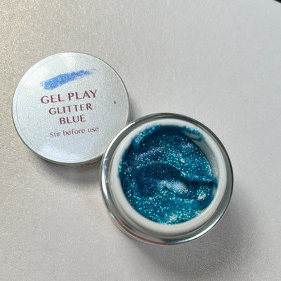 Akzentz Gel Play - Glitter Blue - The Nail Hub