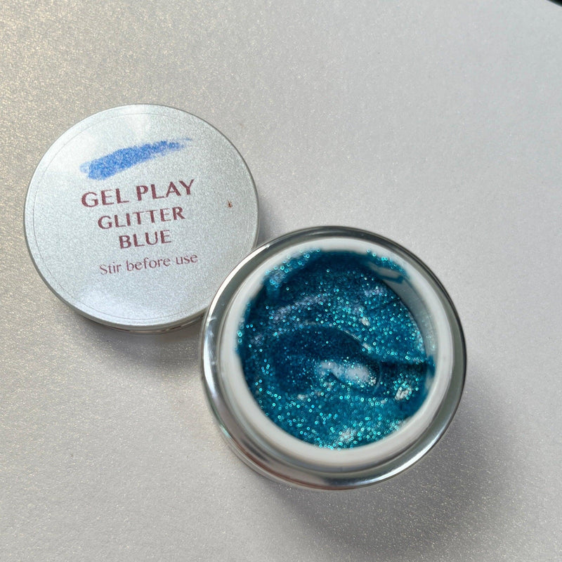 Akzentz Gel Play - Glitter Blue – The Nail Hub