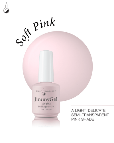Light Elegance JimmyGel Soak-Off Building Base - Soft Pink - The Nail Hub
