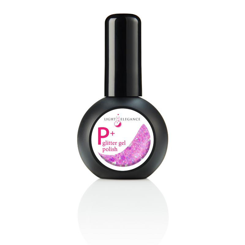 Light Elegance P+ Soak-Off Glitter Gel Polish - Pixie Purple - The Nail Hub