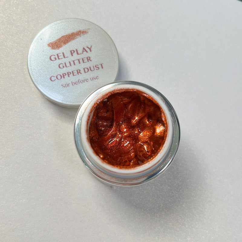 Akzentz Gel Play - Glitter Copper Dust - The Nail Hub