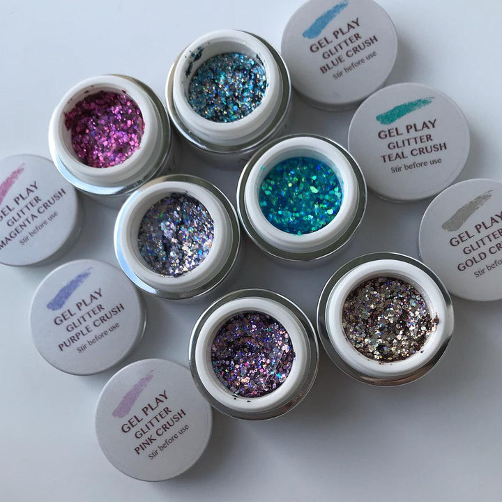 Akzentz Gel Play - Glitter Crush Teal – The Nail Hub
