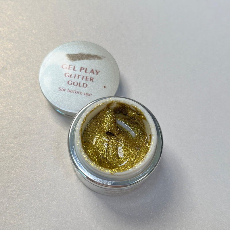 Akzentz Gel Play - Glitter Gold - The Nail Hub