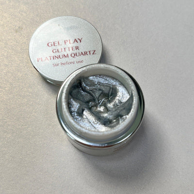 Akzentz Gel Play - Glitter Platinum Quartz - The Nail Hub