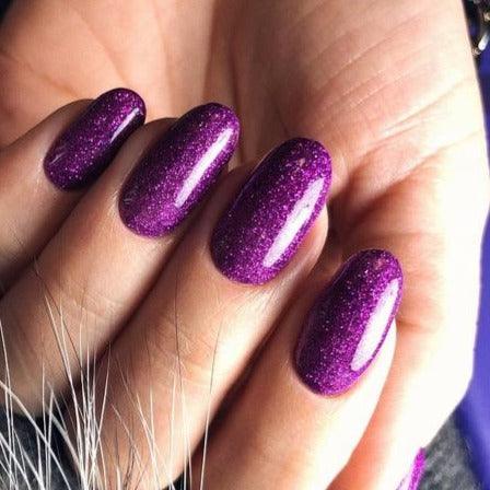 Akzentz Gel Play - Glitter Purple - The Nail Hub