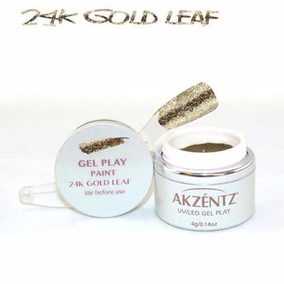 Akzentz Gel Play - Glitz 24K Gold Leaf - The Nail Hub