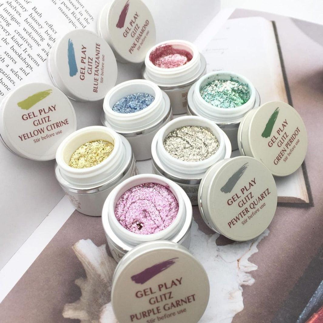 AKZE'NTZ カラージェル Akzentz Gel Play - Glitz Blue Tanzanite – The Nail Hub