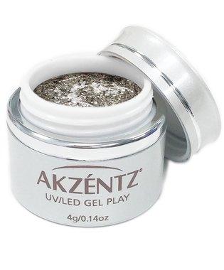 Akzentz Gel Play - Glitz Pewter Quartz - The Nail Hub