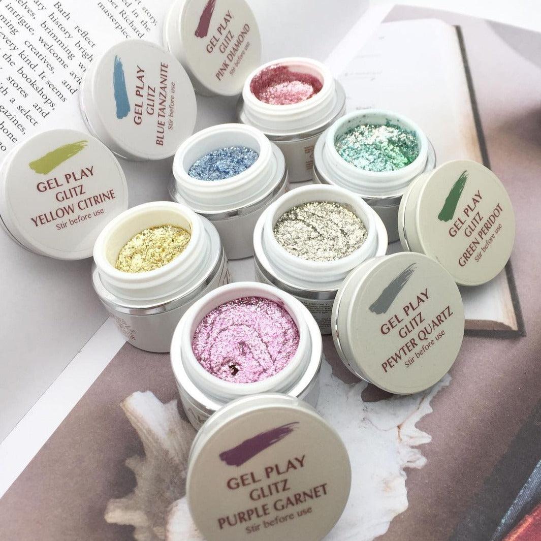 Akzentz Gel Play - Glitz Pewter Quartz – The Nail Hub