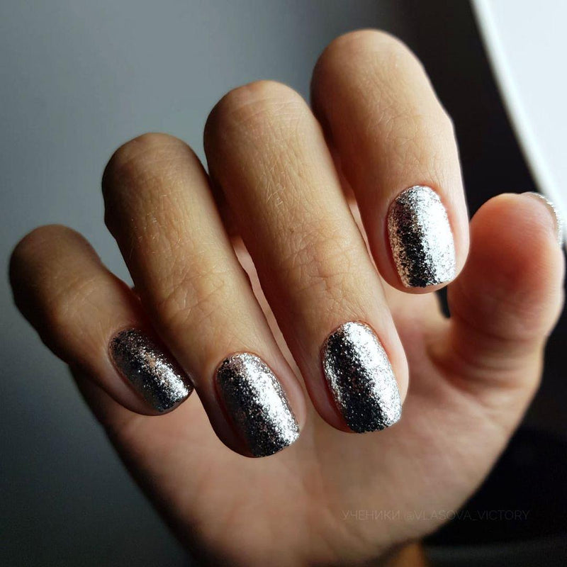 Akzentz Gel Play - Glitz Pewter Quartz - The Nail Hub