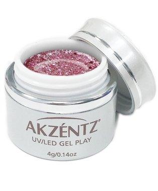 Akzentz Gel Play - Glitz Pink Diamond - The Nail Hub