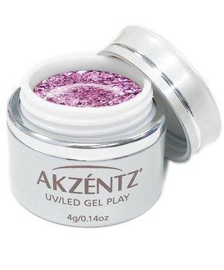 Akzentz Gel Play - Glitz Purple Garnet - The Nail Hub