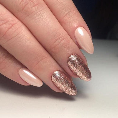 Akzentz Gel Play - Glitz Rose Gold Leaf - The Nail Hub