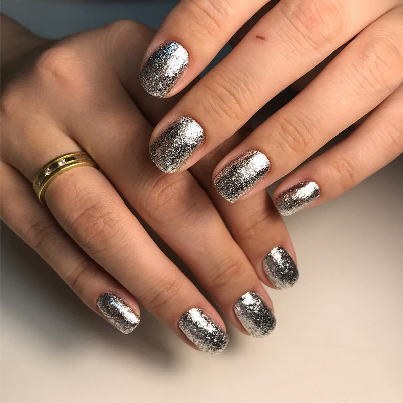 Akzentz Gel Play - Glitz White Gold Leaf - The Nail Hub